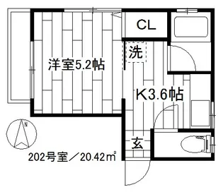 東京都板橋区大谷口北町【アパート】の間取り