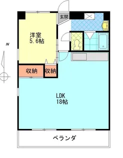 サザンブライト萩原【3階】の間取り