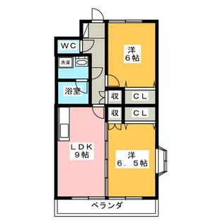 サンライトカーサII【2階】の間取り