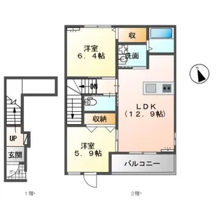 シャトー マリアージュ【2階】の間取り