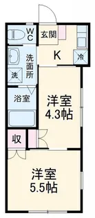 ハイツ光陽【1階】の間取り