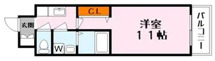 クエスト西大路【3階】の間取り