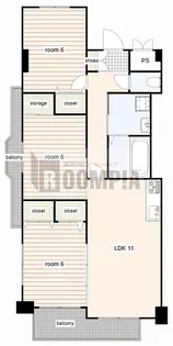 レジデンスタツミ【3階】の間取り