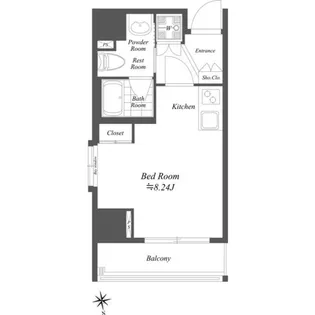 神奈川県相模原市中央区相模原2【マンション】の間取り