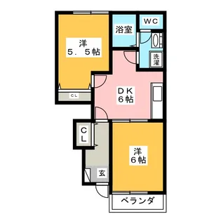 カスカータ【1階】の間取り