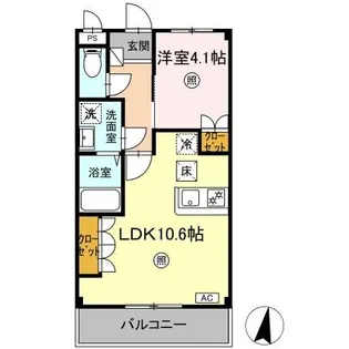Corpoさくら D棟【1階】の間取り