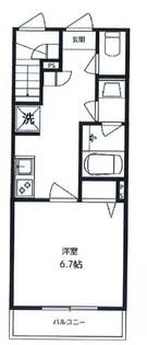 東京都国分寺市東元町3【アパート】の間取り