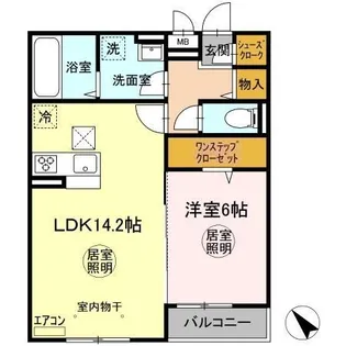 茨城県ひたちなか市大字東石川【アパート】の間取り