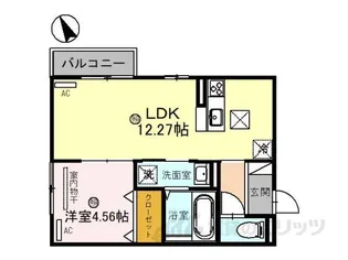 ロイヤルメゾンHYS【1階】の間取り