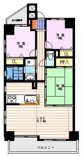 ダイアパレス駅西中央【12階】の間取り