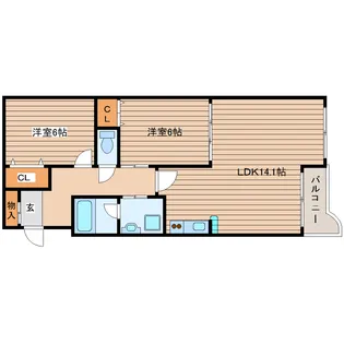 アロッジオS【2階】の間取り