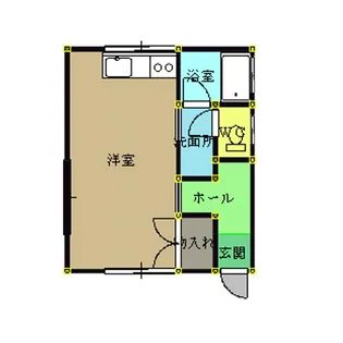 コーポオメガ【1階】の間取り