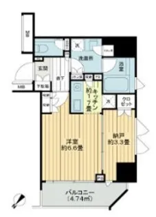 クオリア三田【14階】の間取り