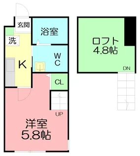 ELVITA SHONAN【2階】の間取り