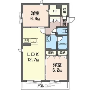 ボヌールヴェリテ【1階】の間取り