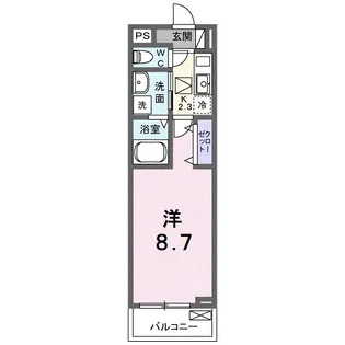 フォレスト佐貫【1階】の間取り