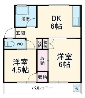 田辺マンション鶴間【2階】の間取り