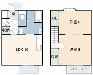 Sophia川端 A・B【1階】の間取り