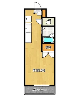 コーポラスKII【4階】の間取り