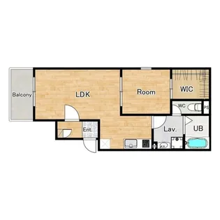 オガールコートナカモズ【3階】の間取り