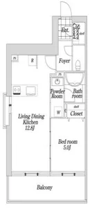 KDX大伝馬レジデンス【4階】の間取り