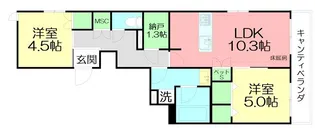 SOUTHERNーSt_Route33【3階】の間取り