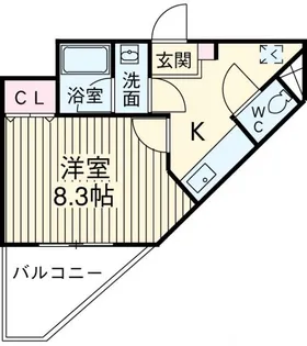 ヴァンクール原町田【4階】の間取り