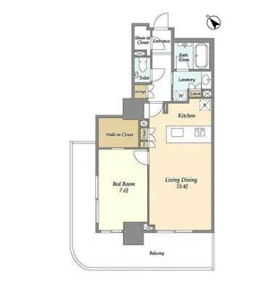 東京都新宿区西新宿3【マンション】の間取り