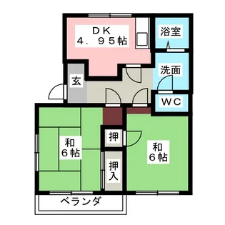 グレース平出【2階】の間取り