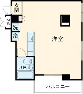 1Rの間取り画像