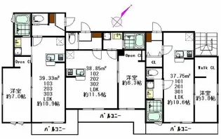 アルバ北久里浜【2階】の間取り