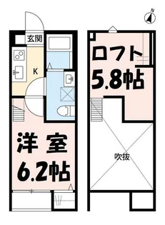 LUAN BAAN 宮原【2階】の間取り