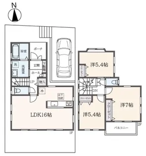 神奈川県横浜市旭区本宿町【一戸建】の間取り