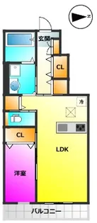 福岡県春日市大字下白水【アパート】の間取り