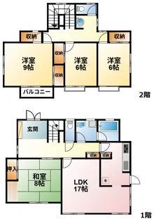 千葉県東金市下武射田【一戸建】の間取り