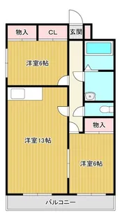 山口県宇部市寿町3【マンション】の間取り