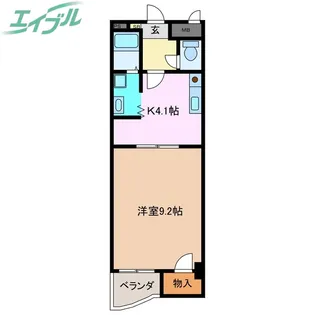 カサ ヴェルデ【3階】の間取り