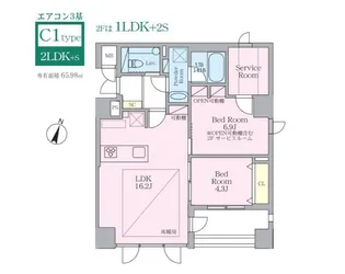 SELENE御殿山【4階】の間取り