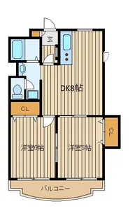 ヴィラパークメイト【3階】の間取り