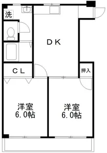 ホワイトコート綾瀬【2階】の間取り