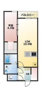 AKURA玉島【1階】の間取り