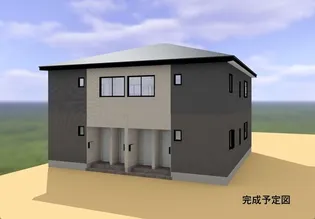 (仮称)南アルプス市西野アパートB【1階】の外観