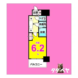 メイクスWアート今池III【11階】の間取り