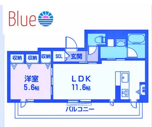 リヴァージュ湘南【1階】の間取り