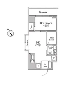 レジディア三宿【3階】の間取り