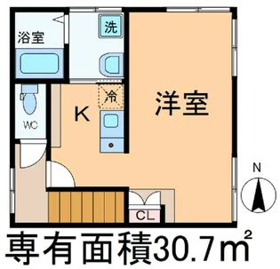 ベルビューカシェット【2階】の間取り