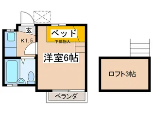 ハイツSTC1【2階】の間取り