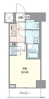 クレヴィスタ横浜関内II【5階】の間取り