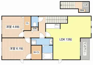 滋賀県蒲生郡日野町河原1【アパート】の間取り