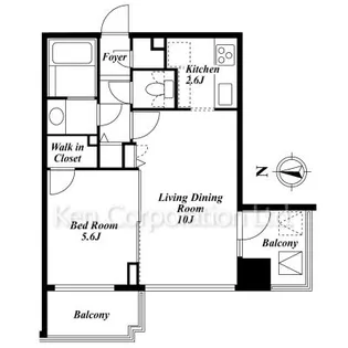 アーバンパレス乃木坂【4階】の間取り
